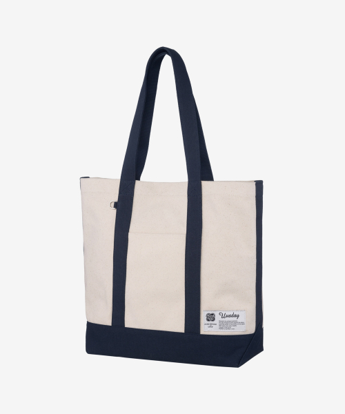 [UNS]Ivory color canvas tote bag