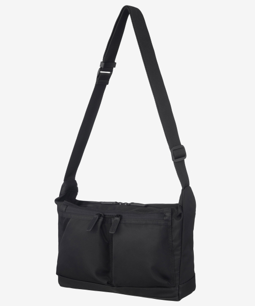 black nylon mini cross bag