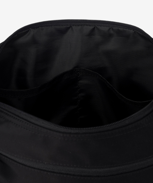 black nylon mini cross bag