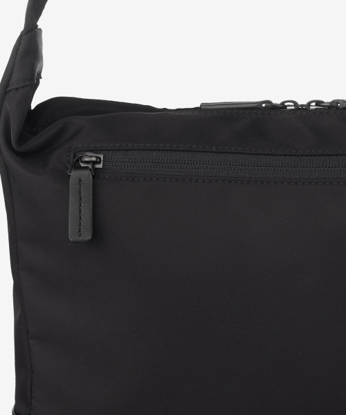 black nylon mini cross bag
