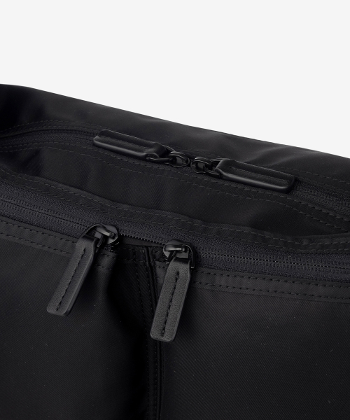 black nylon mini cross bag