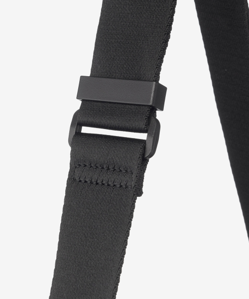 black nylon mini cross bag