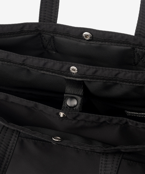 [Cross bag available]Black nylon brief bag