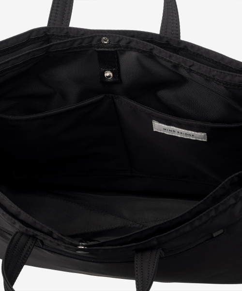 [Cross bag available]Black nylon brief bag
