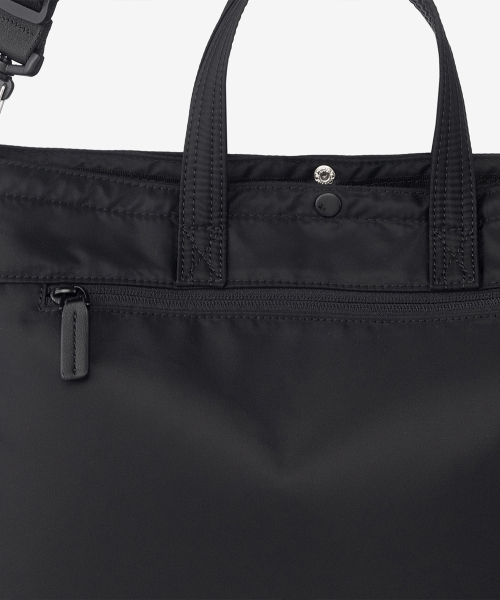 [Cross bag available]Black nylon brief bag