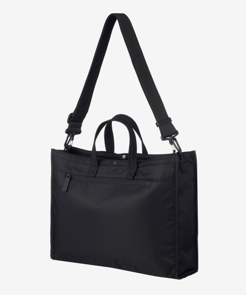 [Cross bag available]Black nylon brief bag