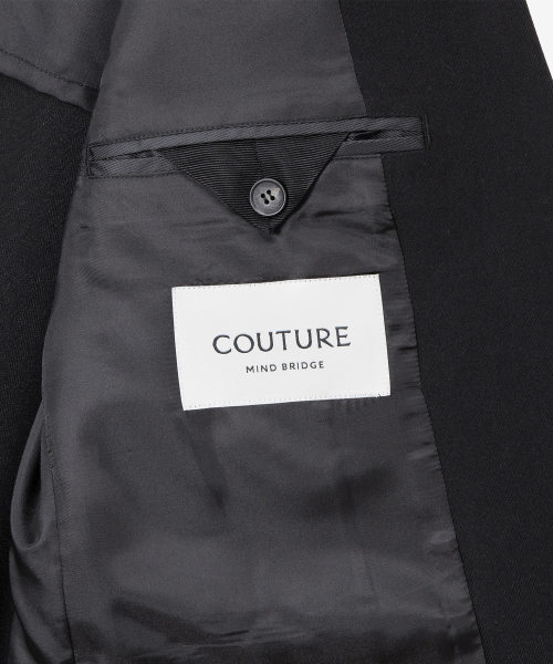 [COUTURE]Oversized-fit twill minimal jacket
