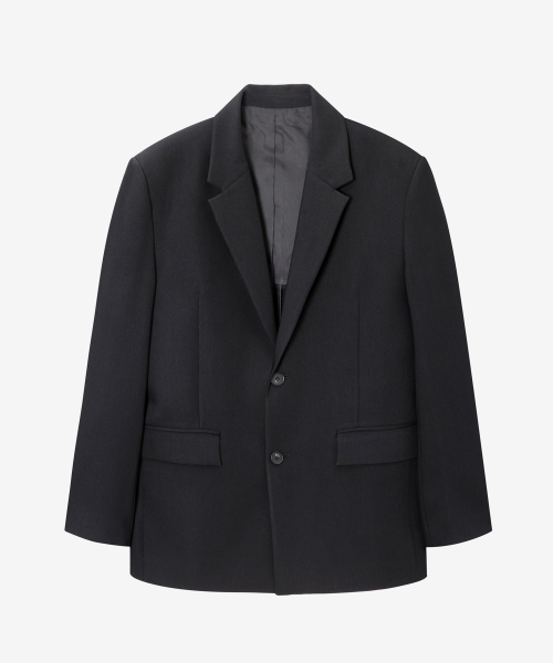 [SET][COUTURE]Oversized fit twill minimal wide set-up