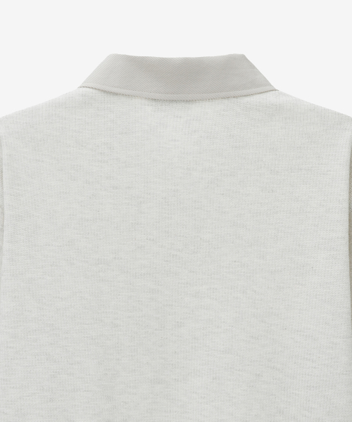 Twill Collar Oversized Fit Sweatshirt