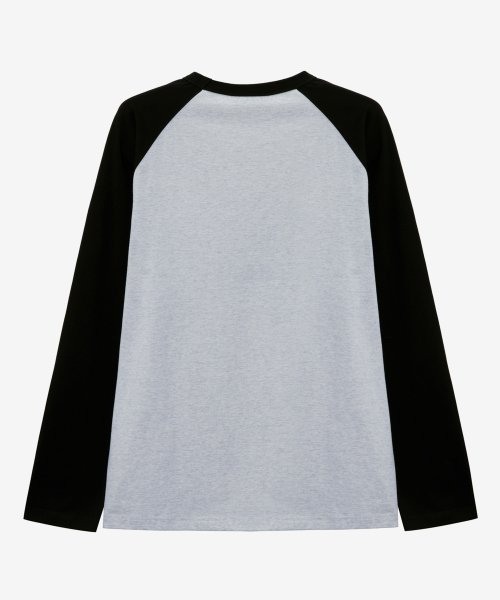 Raglan Oversized Fit Long-Sleeved T-Shirt - 2color