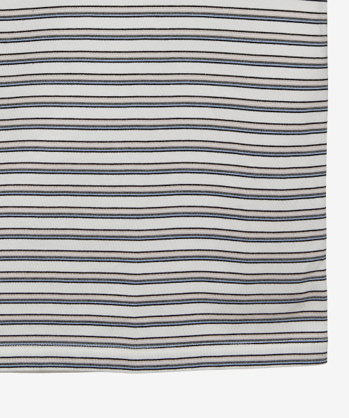 striped overfit long-sleeved T-shirt