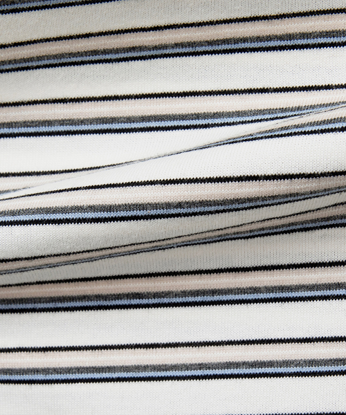 striped overfit long-sleeved T-shirt