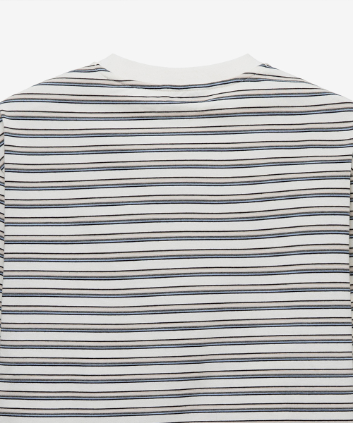 striped overfit long-sleeved T-shirt