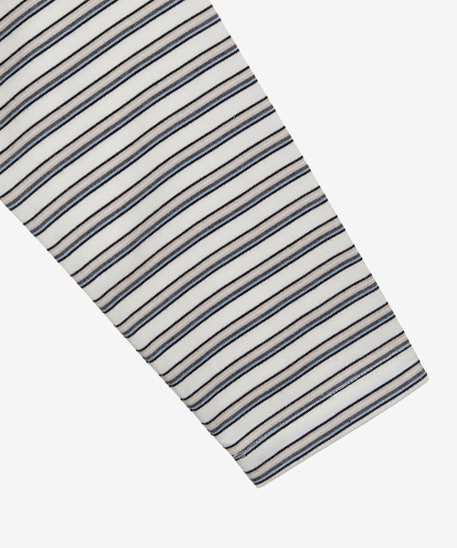 striped overfit long-sleeved T-shirt