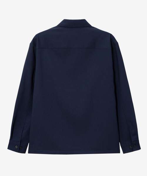 Tissue deformation pocket outer shirt - 2color