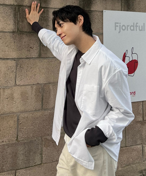 Cotton 100% Oxford Oversized Fit Shirt - 2color