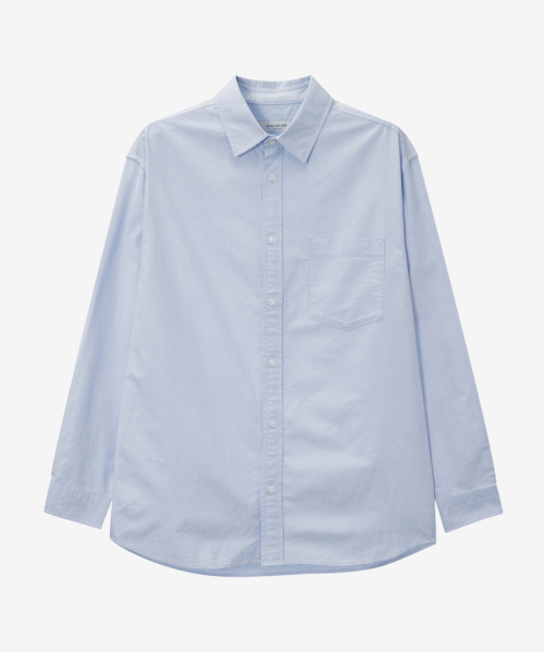 Cotton 100% Oxford Oversized Fit Shirt - 2color