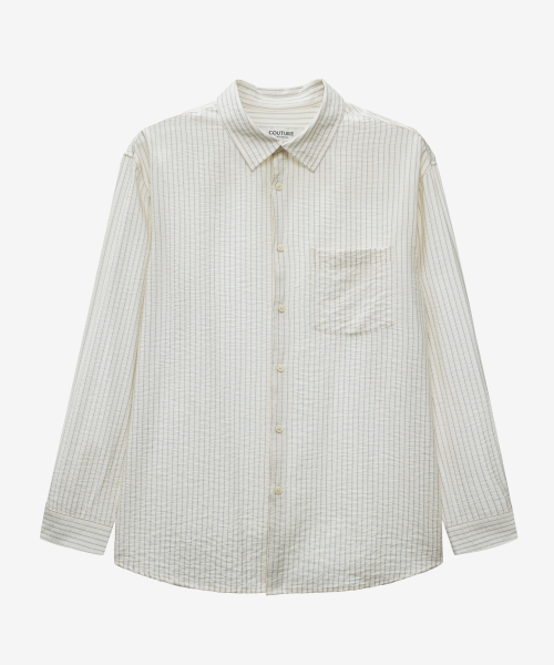 [COUTURE]Stripe Overfit Daily Shirt - 2color