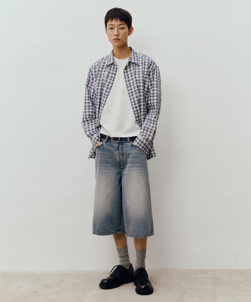 Checkered Overfit Shirt - 2color