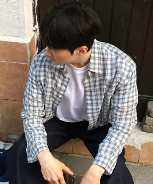 Checkered Overfit Shirt - 2color