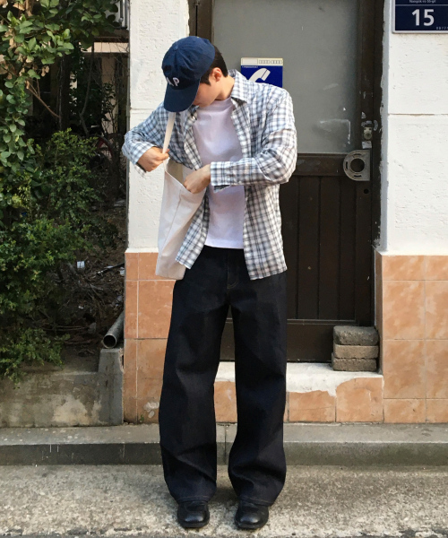 Checkered Overfit Shirt - 2color