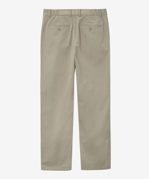 straight chino banding pants - 2color