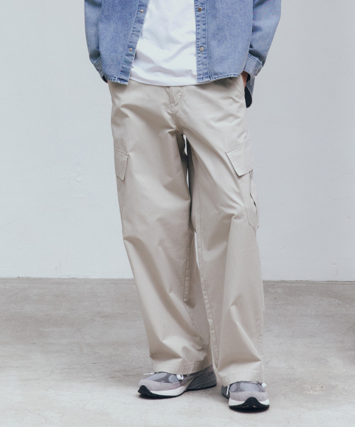 Adjust Wide Cargo Pants - 2color