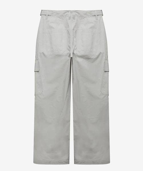 Adjust Wide Cargo Pants - 2color
