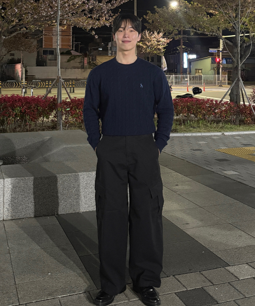 Adjust Wide Cargo Pants - 2color