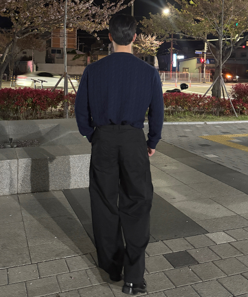 Adjust Wide Cargo Pants - 2color