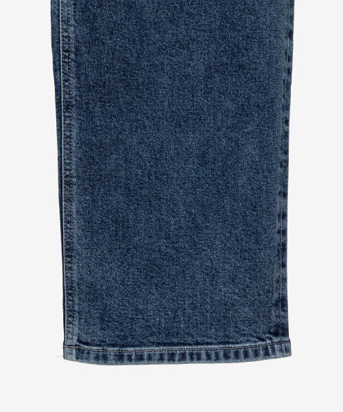 straight medium blue denim pants_DI