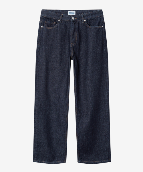 Wide Raw denim pants_IN