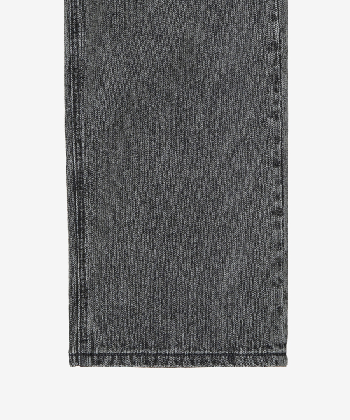 Wide bone tissue gray denim pants