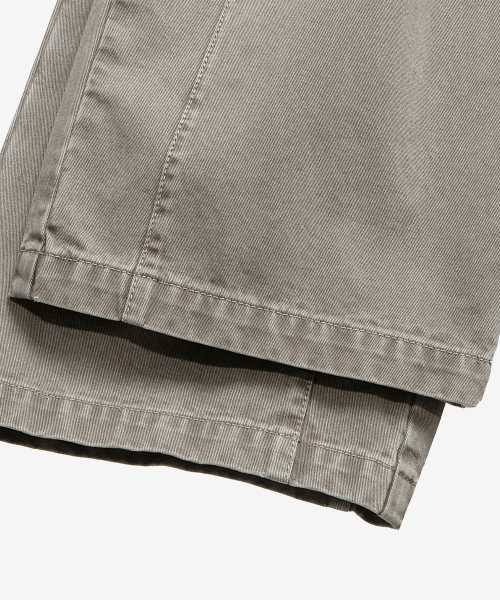puttig beige wide denim pants