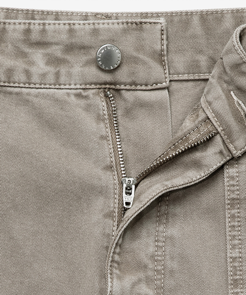 puttig beige wide denim pants