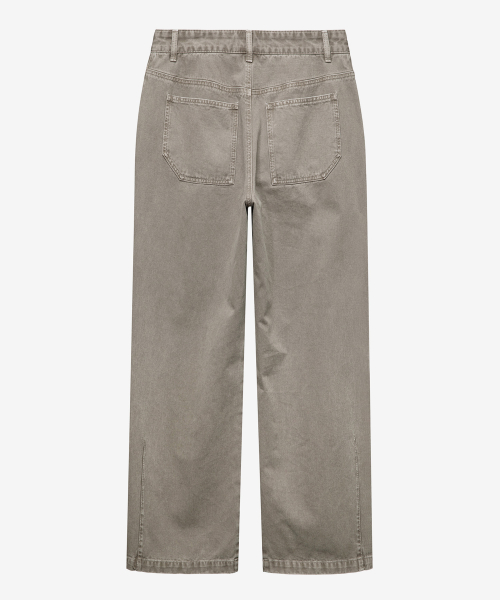 puttig beige wide denim pants