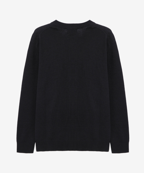 Washable linen like round semi-overfit cardigan - 3color