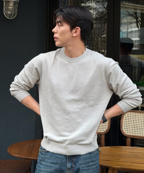 Washable Linen Like Semi-Oversized Fit Knitwear
