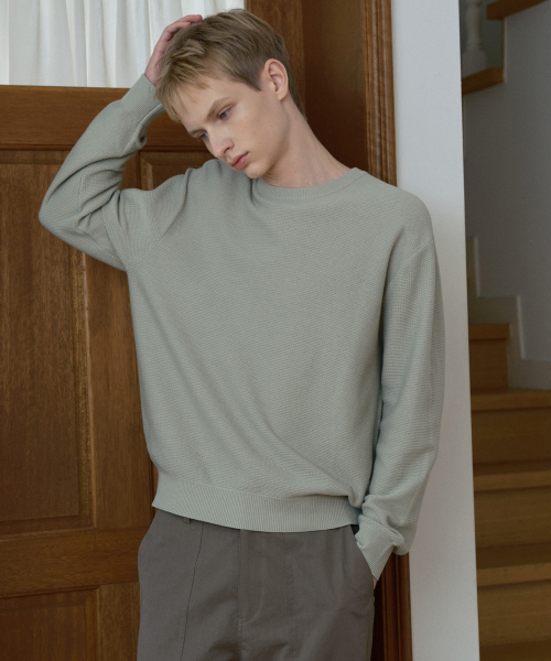 [2PACK]Washable Tissue Semi-Oversized Fit Knitwear - 5color