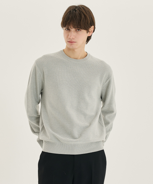 [2PACK]Washable Tissue Semi-Oversized Fit Knitwear - 5color