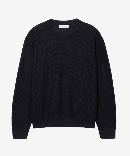[ON]Crop Round Neck Oversized Fit Daily Knitwear - 3color