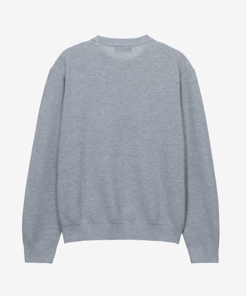 [ON]Crop Round Neck Oversized Fit Daily Knitwear - 3color