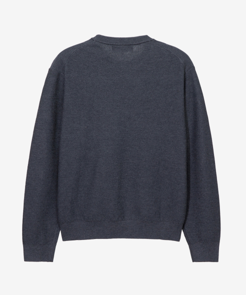 [ON]Crop Round Neck Oversized Fit Daily Knitwear - 3color
