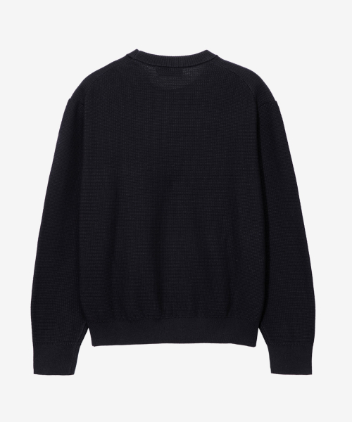 [ON]Crop Round Neck Oversized Fit Daily Knitwear - 3color