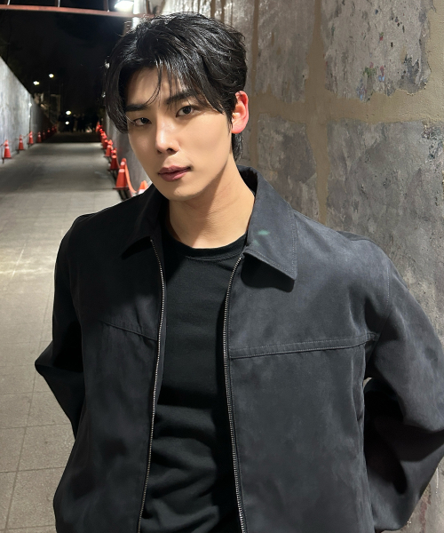 Suede Minimal Zip-Up Blouson - 2color