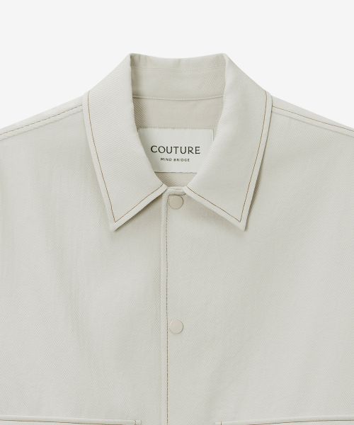 [COUTURE]Twill Tissue Pocket Blue Blouson