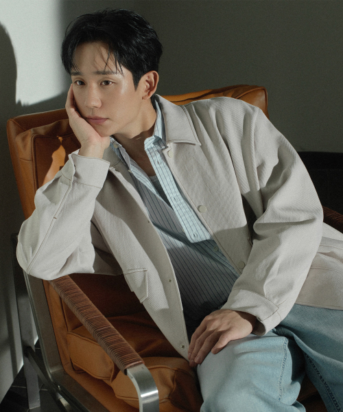 [COUTURE]Twill Tissue Pocket Blue Blouson