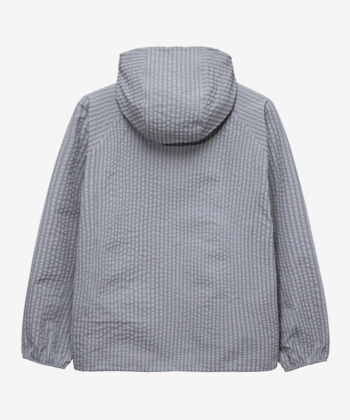 Two-tone hooded blouson