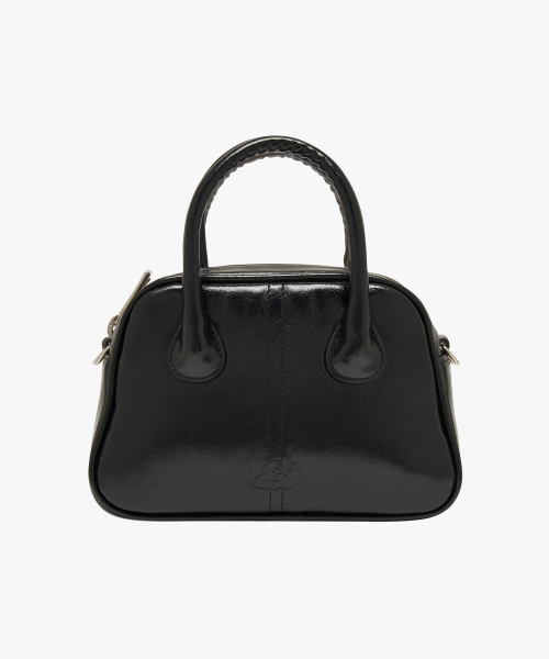 DOUBLE STRAP TOASTER MINI BAG IN BLACK