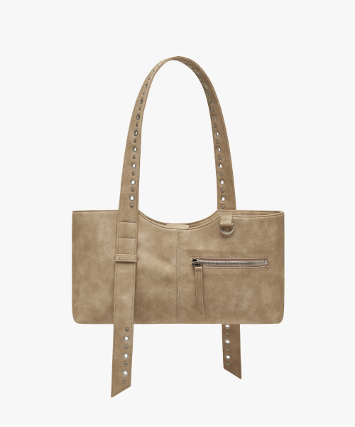 CIG STUD BAG IN BEIGE